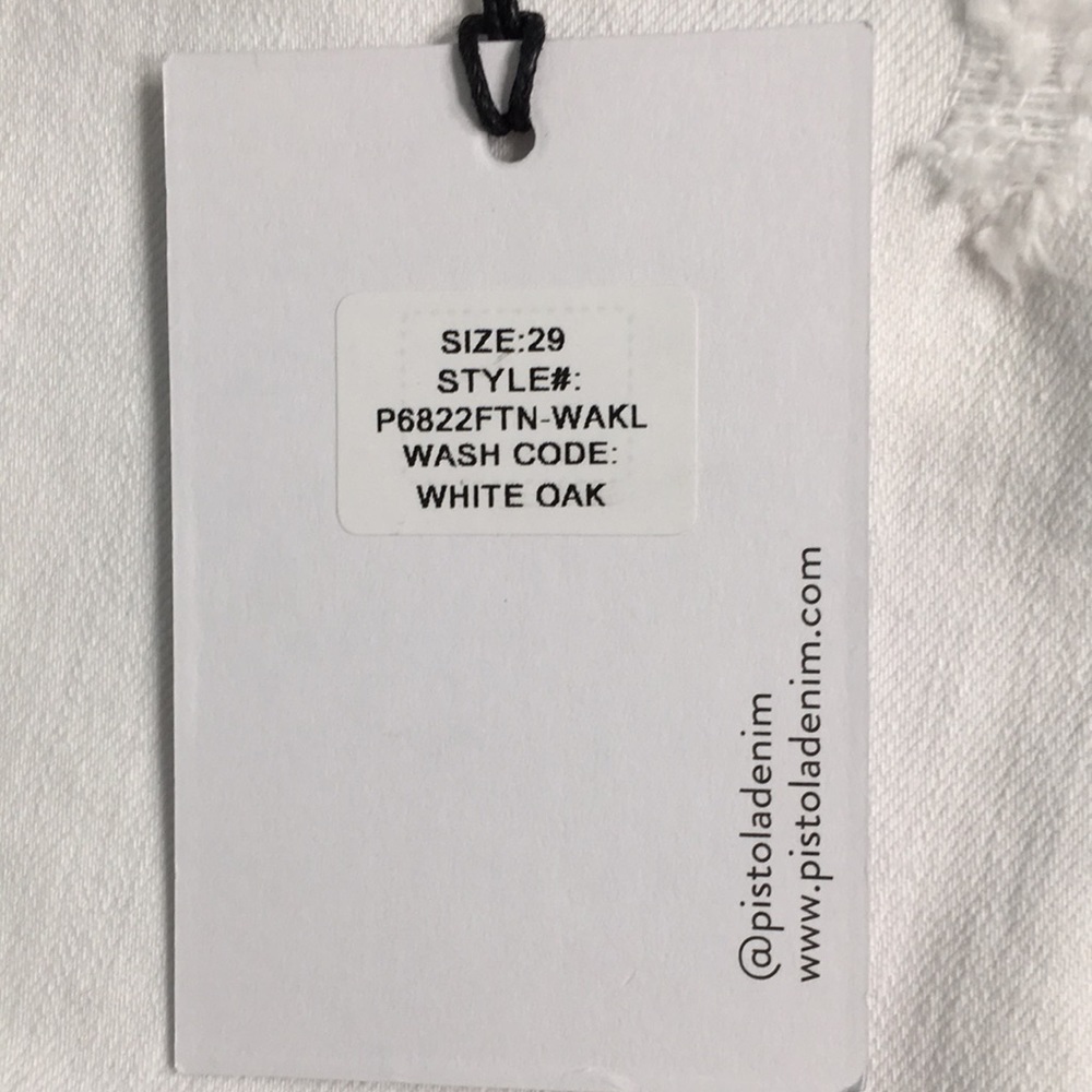 Pistola white denim distressed jeans - Picture 3 of 9